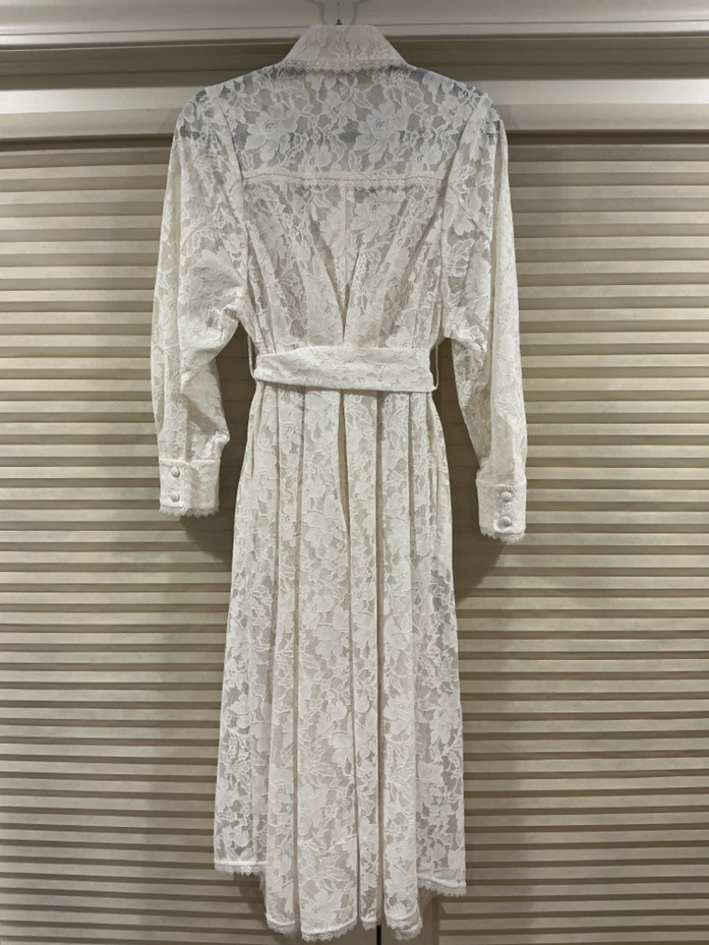NWOT Zimmermann Cream Floral Lace Buttoned Midi Dress, Size AU 2 = M - Picture 7 of 10